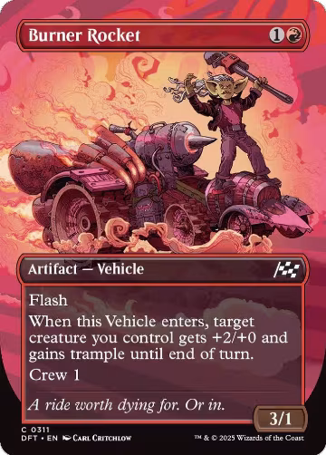 Burner Rocket (Borderless) (311), Aetherdrift — Magic card price
