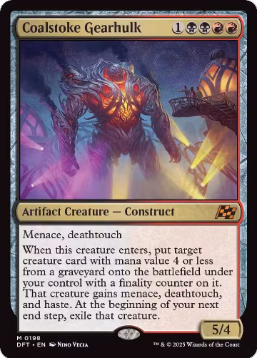 Coalstoke Gearhulk (198), Aetherdrift — Magic card price