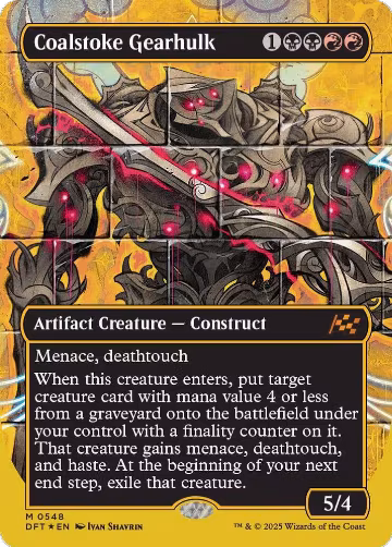 Coalstoke Gearhulk (Borderless) (First-Place Foil) (548), Aetherdrift — Magic card price