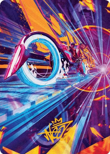 Spotcycle Scouter Art Card (Gold-Stamped Signature) (37), Art Series: Aetherdrift — Magic card price