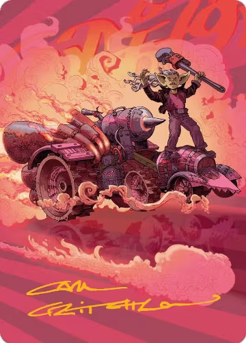 Burner Rocket Art Card (Gold-Stamped Signature) (41), Art Series: Aetherdrift — Magic card price