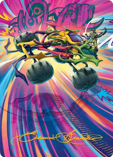 Thunderous Velocipede Art Card (Gold-Stamped Signature) (43), Art Series: Aetherdrift — Magic card price
