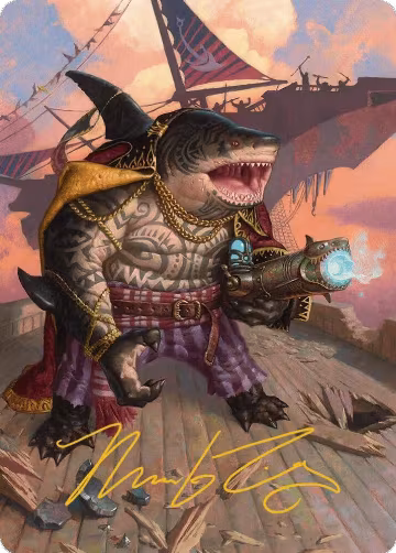 Captain Howler, Sea Scourge Art Card (4/54) (Gold-Stamped Signature) (4), Art Series: Aetherdrift — Magic card price