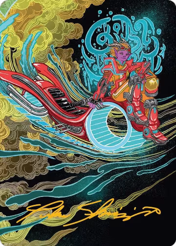 Cloudspire Skycycle Art Card (Gold-Stamped Signature) (44), Art Series: Aetherdrift — Magic card price