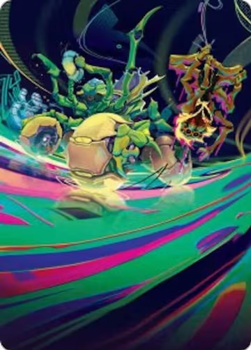 Thundering Broodwagon Art Card (48), Art Series: Aetherdrift — Magic card price
