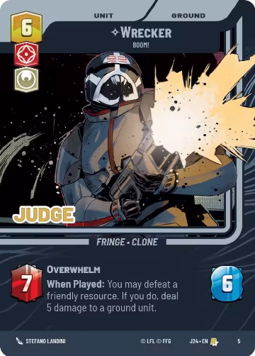 Wrecker - Boom! (5), Judge Promos — Star Wars card price