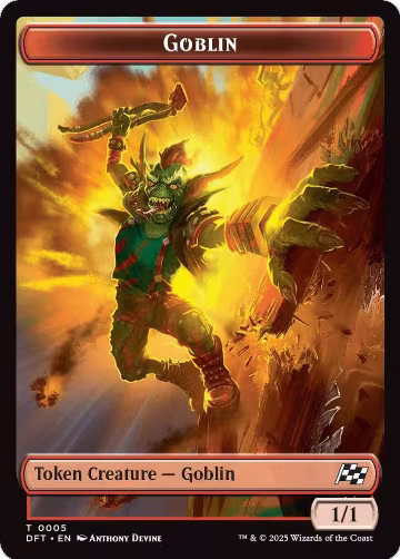 Goblin // Thopter (0010) Double-Sided Token (5 // 10), Aetherdrift — Magic card price