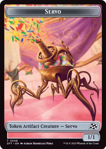 Servo // Thopter (0009) Double-Sided Token (8 // 9), Aetherdrift — Magic card price