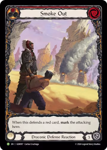 Smoke Out (Red) (GEM017), GEM Pack 1 — Flesh & Blood card price