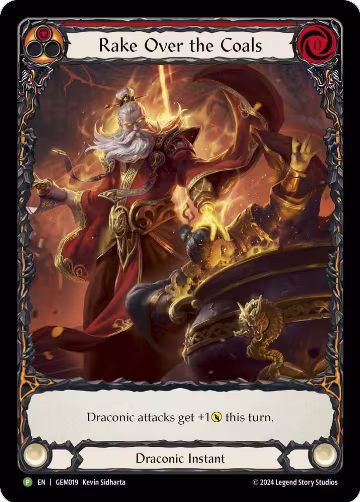 Rake Over the Coals (Red) (GEM019), GEM Pack 1 — Flesh & Blood card price