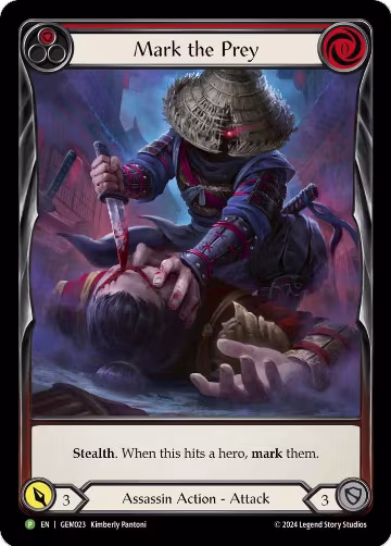 Mark the Prey (Red) (GEM023), GEM Pack 1 — Flesh & Blood card price