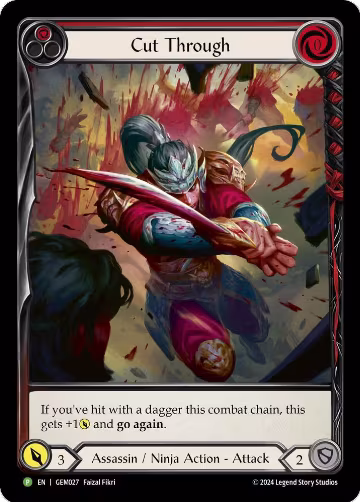 Cut Through (Red) (GEM027), GEM Pack 1 — Flesh & Blood card price