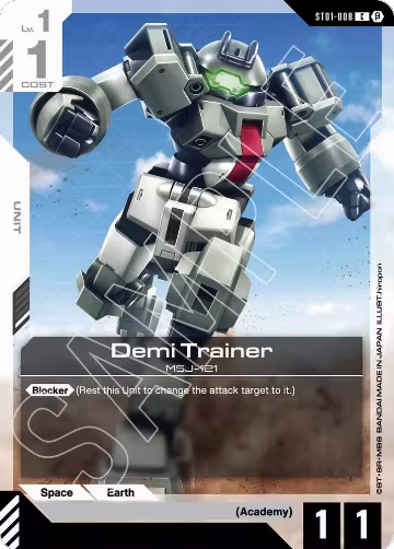 Demi Trainer (ST01-008), Edition Beta — Gundam card price