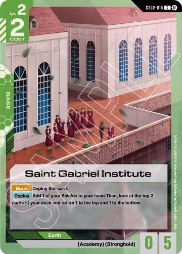 Saint Gabriel Institute (ST02-015), Edition Beta — Gundam card price