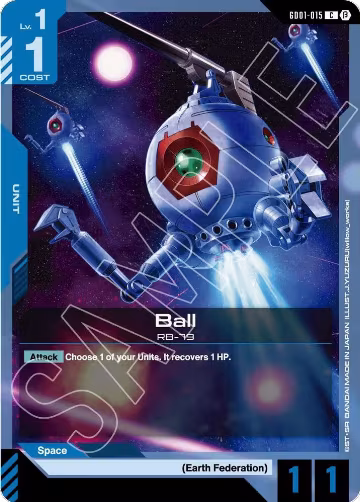 Ball (GD01-015), Edition Beta — Gundam card price