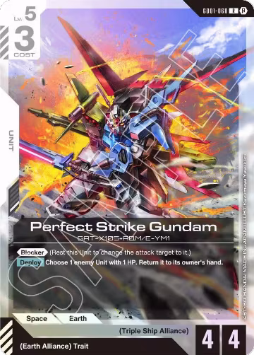 Perfect Strike Gundam (GD01-068), Edition Beta — Gundam card price