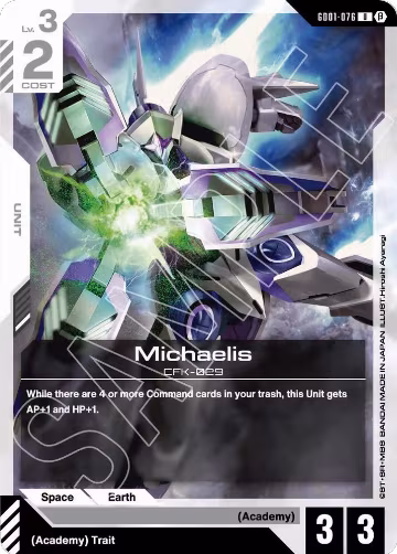 Michaelis (GD01-076), Edition Beta — Gundam card price
