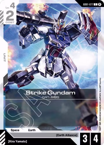 Strike Gundam (GD01-077) (GD01-077), Edition Beta — Gundam card price