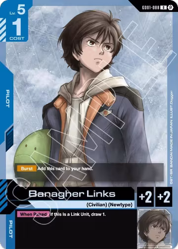 Banagher Links (GD01-088), Edition Beta — Gundam card price