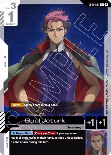 Guel Jeturk (GD01-097), Edition Beta — Gundam card price