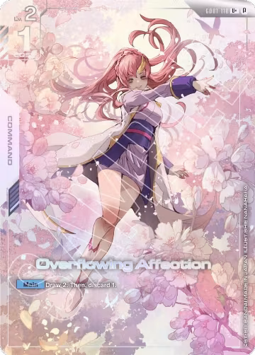 Overflowing Affection (U+) (GD01-118), Edition Beta — Gundam card price