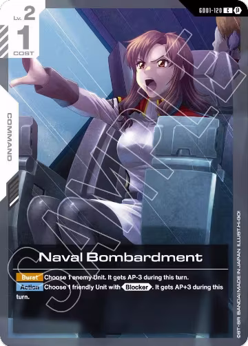 Naval Bombardment (GD01-120), Edition Beta — Gundam card price