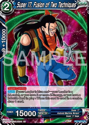 Super 17, Fusion of Two Techniques (BT27-042), History of Z — DB Super card price