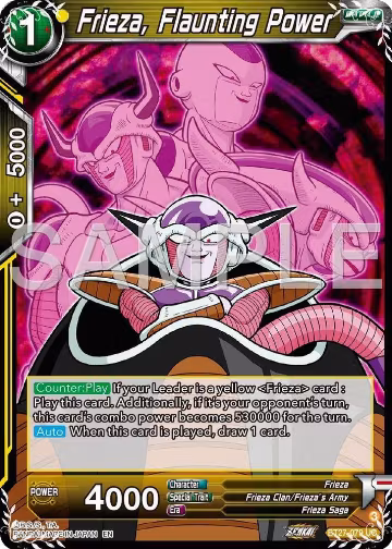 Frieza, Flaunting Power (BT27-079), History of Z — DB Super card price