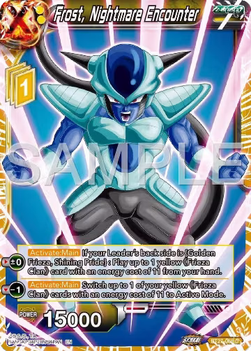 Frost, Nightmare Encounter (BT27-068), History of Z — DB Super card price