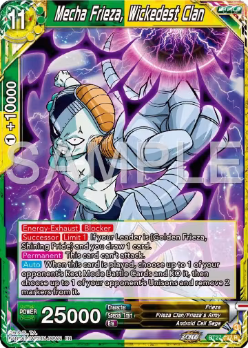 Mecha Frieza, Wickedest Clan (BT27-137), History of Z — DB Super card price