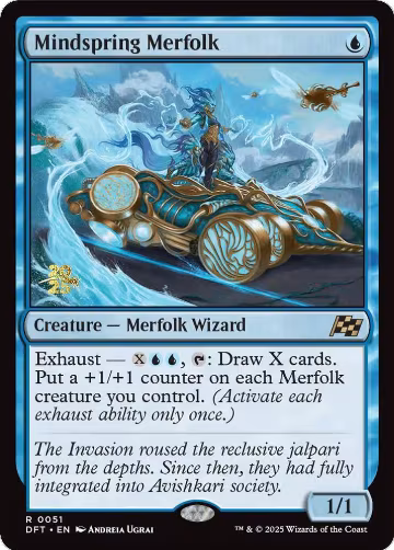 Mindspring Merfolk (51), Prerelease Cards — Magic card price