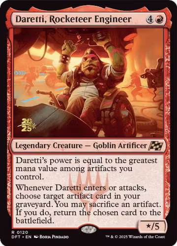 Daretti, Rocketeer Engineer (120), Prerelease Cards — Magic card price