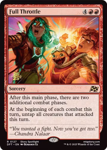Full Throttle (127), Prerelease Cards — Magic card price