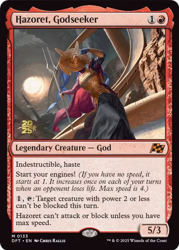 Hazoret, Godseeker (133), Prerelease Cards — Magic card price