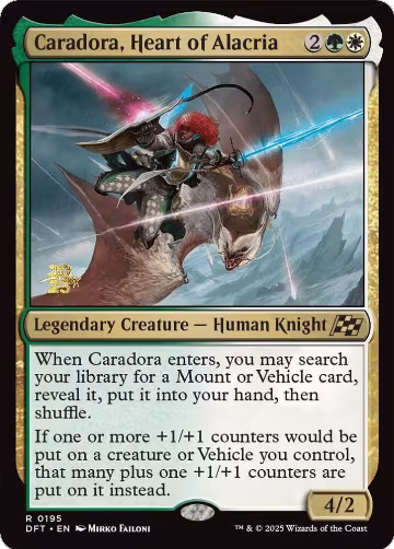 Caradora, Heart of Alacria (195), Prerelease Cards — Magic card price