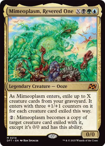 Mimeoplasm, Revered One (214), Prerelease Cards — Magic card price