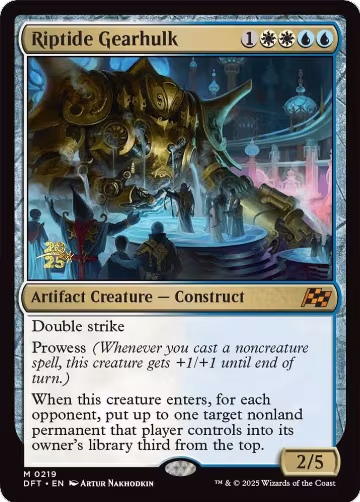 Riptide Gearhulk (219), Prerelease Cards — Magic card price