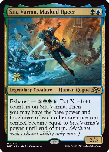 Sita Varma, Masked Racer (223), Prerelease Cards — Magic card price
