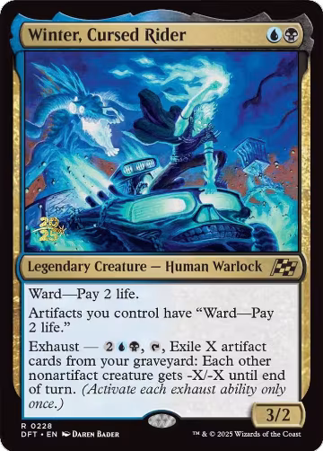 Winter, Cursed Rider (228), Prerelease Cards — Magic card price