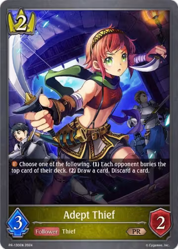 Adept Thief (PR-130EN), Shadowverse: Evolve Promo Cards — Shadowverse card price