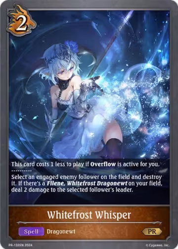Whitefrost Whisper (PR-132EN), Shadowverse: Evolve Promo Cards — Shadowverse card price