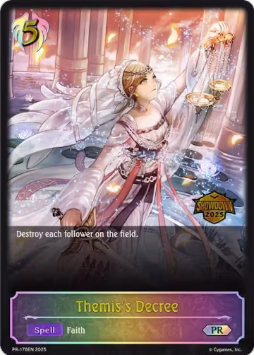 Themis's Decree (PR-176EN), Shadowverse: Evolve Promo Cards — Shadowverse card price