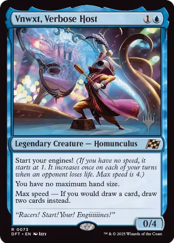 Vnwxt, Verbose Host (73), Promo Pack: Aetherdrift — Magic card price