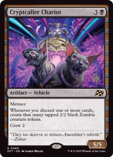 Cryptcaller Chariot (80), Promo Pack: Aetherdrift — Magic card price