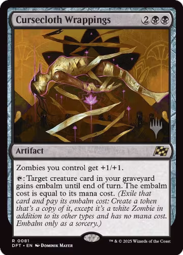 Cursecloth Wrappings (81), Promo Pack: Aetherdrift — Magic card price