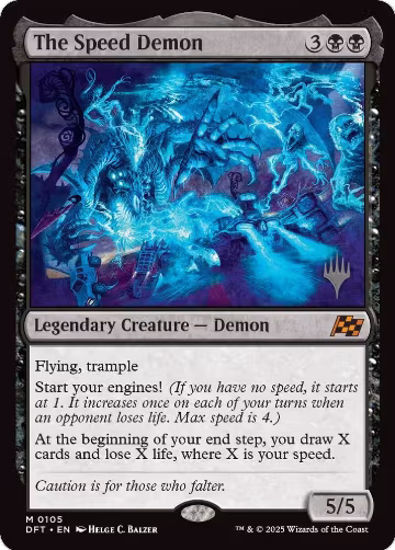 The Speed Demon (105), Promo Pack: Aetherdrift — Magic card price