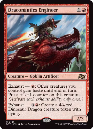 Draconautics Engineer (121), Promo Pack: Aetherdrift — Magic card price