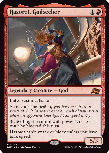 Hazoret, Godseeker (133), Promo Pack: Aetherdrift — Magic card price