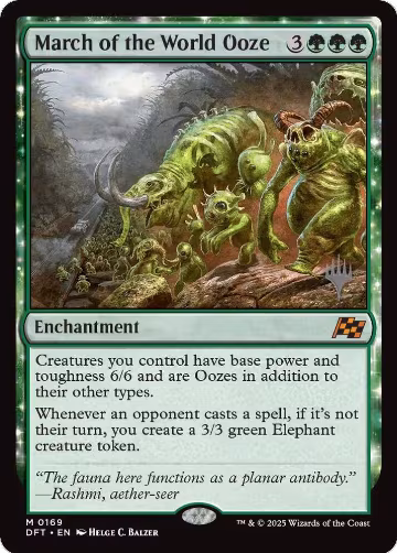 March of the World Ooze (169), Promo Pack: Aetherdrift — Magic card price
