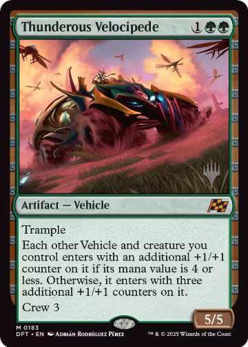 Thunderous Velocipede (183), Promo Pack: Aetherdrift — Magic card price